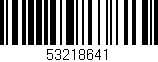 Código de barras (EAN, GTIN, SKU, ISBN): '53218641'