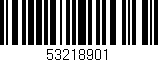 Código de barras (EAN, GTIN, SKU, ISBN): '53218901'