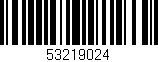 Código de barras (EAN, GTIN, SKU, ISBN): '53219024'