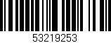 Código de barras (EAN, GTIN, SKU, ISBN): '53219253'