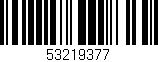 Código de barras (EAN, GTIN, SKU, ISBN): '53219377'
