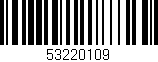Código de barras (EAN, GTIN, SKU, ISBN): '53220109'