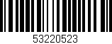 Código de barras (EAN, GTIN, SKU, ISBN): '53220523'