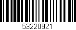 Código de barras (EAN, GTIN, SKU, ISBN): '53220921'
