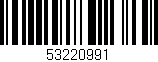 Código de barras (EAN, GTIN, SKU, ISBN): '53220991'