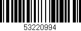 Código de barras (EAN, GTIN, SKU, ISBN): '53220994'