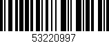 Código de barras (EAN, GTIN, SKU, ISBN): '53220997'