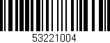 Código de barras (EAN, GTIN, SKU, ISBN): '53221004'