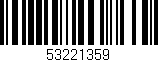 Código de barras (EAN, GTIN, SKU, ISBN): '53221359'