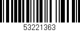 Código de barras (EAN, GTIN, SKU, ISBN): '53221363'