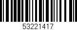 Código de barras (EAN, GTIN, SKU, ISBN): '53221417'