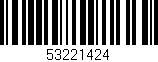 Código de barras (EAN, GTIN, SKU, ISBN): '53221424'