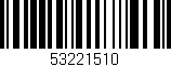 Código de barras (EAN, GTIN, SKU, ISBN): '53221510'
