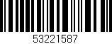 Código de barras (EAN, GTIN, SKU, ISBN): '53221587'