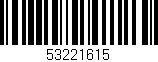 Código de barras (EAN, GTIN, SKU, ISBN): '53221615'