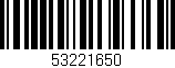 Código de barras (EAN, GTIN, SKU, ISBN): '53221650'