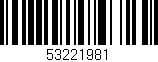 Código de barras (EAN, GTIN, SKU, ISBN): '53221981'