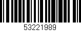 Código de barras (EAN, GTIN, SKU, ISBN): '53221989'