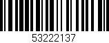 Código de barras (EAN, GTIN, SKU, ISBN): '53222137'