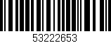 Código de barras (EAN, GTIN, SKU, ISBN): '53222653'