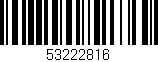 Código de barras (EAN, GTIN, SKU, ISBN): '53222816'