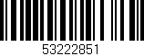 Código de barras (EAN, GTIN, SKU, ISBN): '53222851'