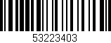 Código de barras (EAN, GTIN, SKU, ISBN): '53223403'