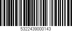 Código de barras (EAN, GTIN, SKU, ISBN): '5322439000143'
