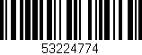 Código de barras (EAN, GTIN, SKU, ISBN): '53224774'