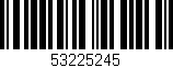 Código de barras (EAN, GTIN, SKU, ISBN): '53225245'