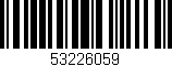 Código de barras (EAN, GTIN, SKU, ISBN): '53226059'