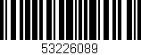 Código de barras (EAN, GTIN, SKU, ISBN): '53226089'