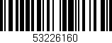 Código de barras (EAN, GTIN, SKU, ISBN): '53226160'