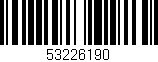 Código de barras (EAN, GTIN, SKU, ISBN): '53226190'