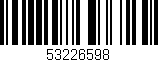 Código de barras (EAN, GTIN, SKU, ISBN): '53226598'