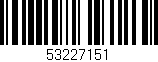 Código de barras (EAN, GTIN, SKU, ISBN): '53227151'