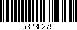 Código de barras (EAN, GTIN, SKU, ISBN): '53230275'