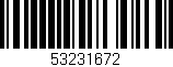 Código de barras (EAN, GTIN, SKU, ISBN): '53231672'
