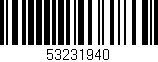 Código de barras (EAN, GTIN, SKU, ISBN): '53231940'