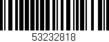 Código de barras (EAN, GTIN, SKU, ISBN): '53232818'