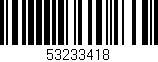 Código de barras (EAN, GTIN, SKU, ISBN): '53233418'