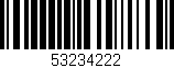 Código de barras (EAN, GTIN, SKU, ISBN): '53234222'