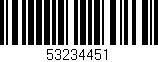Código de barras (EAN, GTIN, SKU, ISBN): '53234451'
