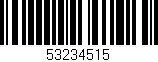 Código de barras (EAN, GTIN, SKU, ISBN): '53234515'