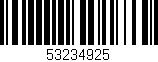 Código de barras (EAN, GTIN, SKU, ISBN): '53234925'