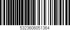 Código de barras (EAN, GTIN, SKU, ISBN): '5323606051364'
