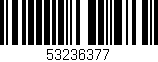 Código de barras (EAN, GTIN, SKU, ISBN): '53236377'