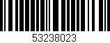 Código de barras (EAN, GTIN, SKU, ISBN): '53238023'