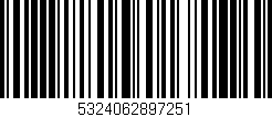 Código de barras (EAN, GTIN, SKU, ISBN): '5324062897251'