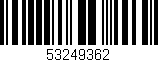 Código de barras (EAN, GTIN, SKU, ISBN): '53249362'